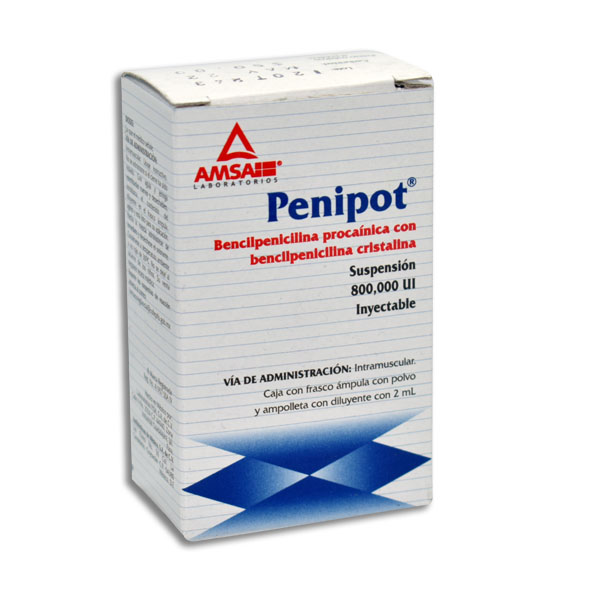 Penipot 800000u/2ml Sol In